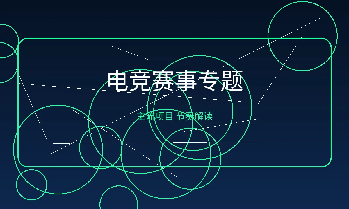 电竞赛事卡片：主流项目与战队分析